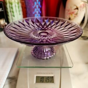 Purple glass antique platter